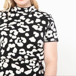 Eloquii Leopard Intarsia Sweater